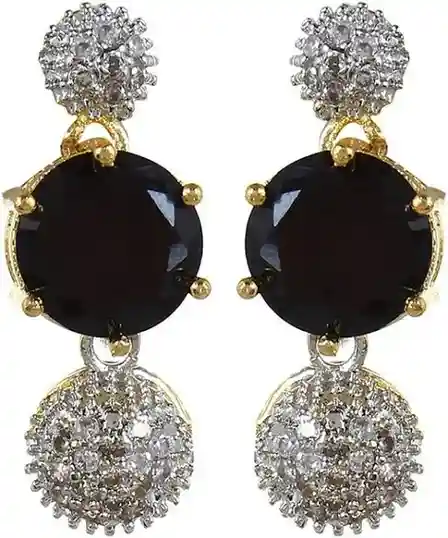 YouBella Women's American Diamond Combo Jewellery Set